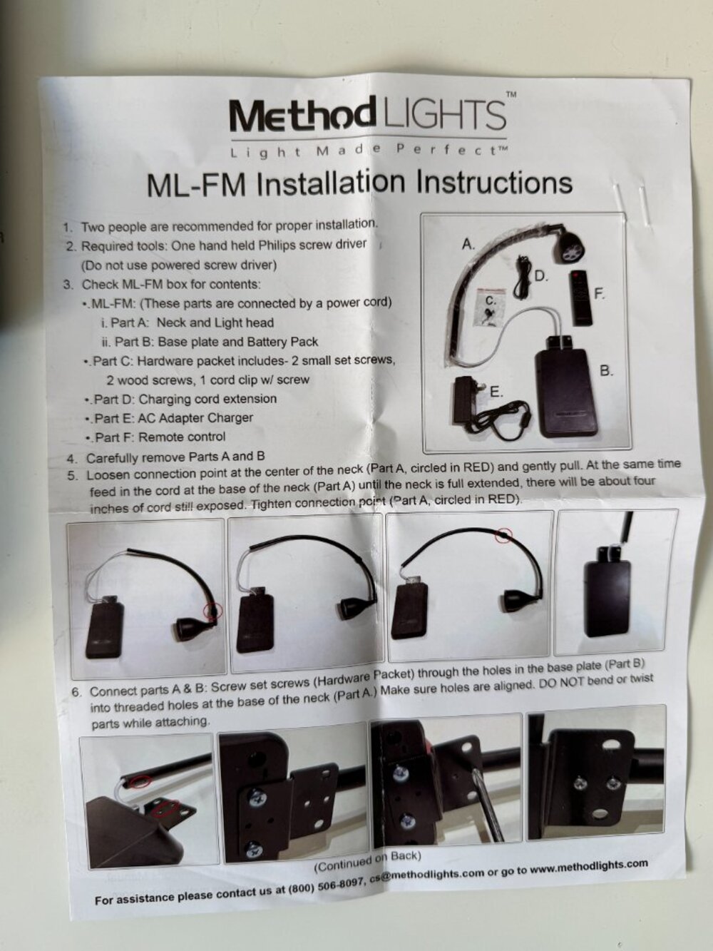 Black Method ML-FM Frame Mounted Picture LED Light Tested in Box w/ remote - Picture 12 of 14